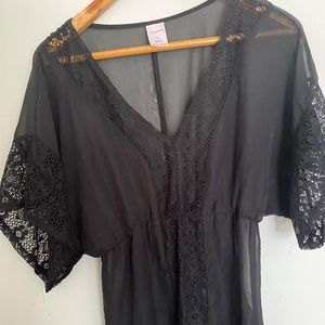 Xhilaration (Target) Black Bathing Suit Coverup - NEVER WORN